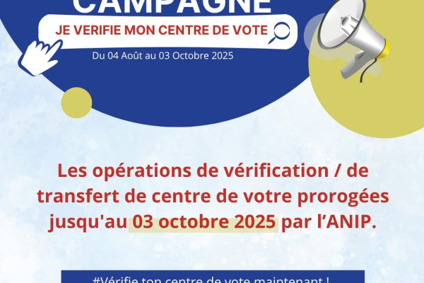 Prorogation des opérations de transfert et de vérification de centres de vote : ce qu’il faut savoir